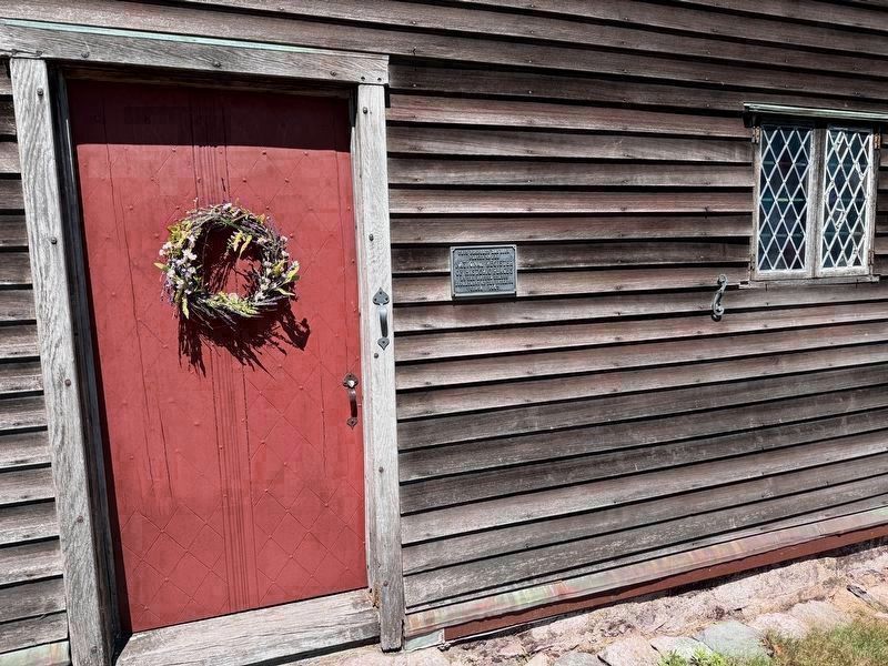 Jabez Howland House Plaque. Click for full size. Jabez Howland House Plaque image. Click for full size.