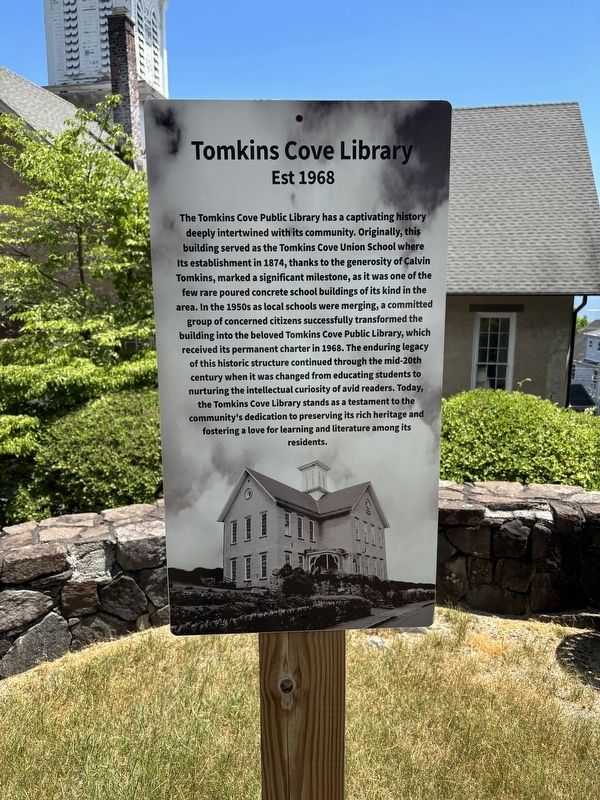 Tomkins Cove Library Marker. Click for full size. Tomkins Cove Library Marker image. Click for full size.