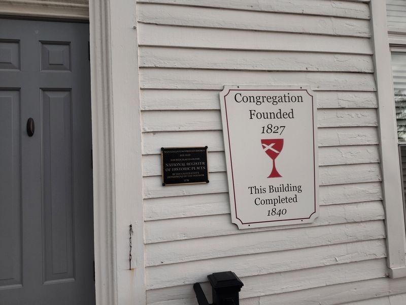 Mantua Center Christian Church Marker. Click for full size. Mantua Center Christian Church Marker image. Click for full size.
