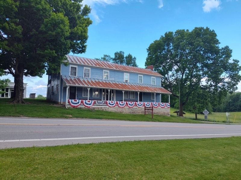 Overland Inn Marker image. Click for full size.