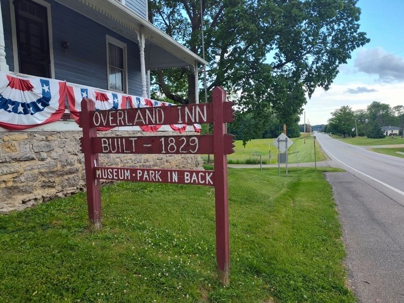 Overland Inn Marker image. Click for full size.