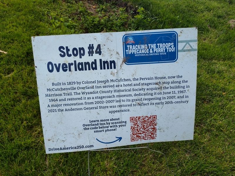 Overland Inn Marker image. Click for full size.