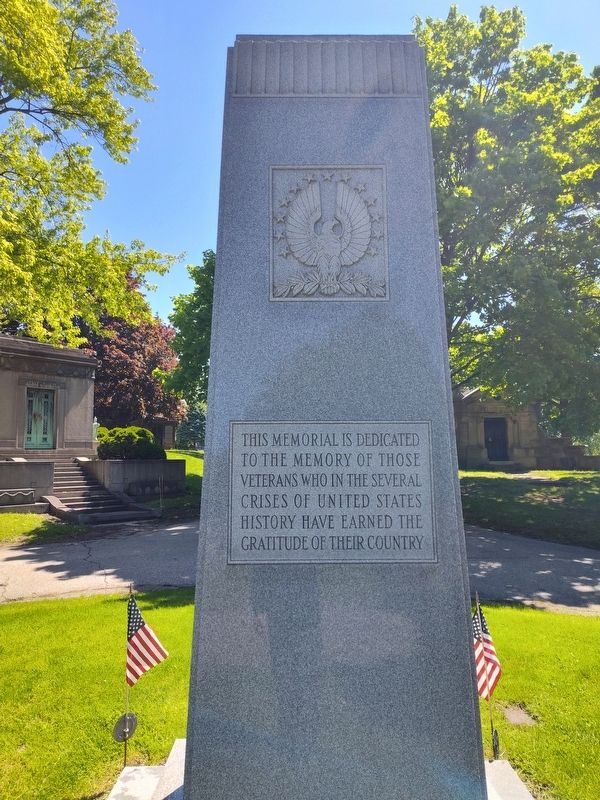 East Akron Cemetery Veterans Memorial Marker. Click for full size. East Akron Cemetery Veterans Memorial Marker image. Click for full size.