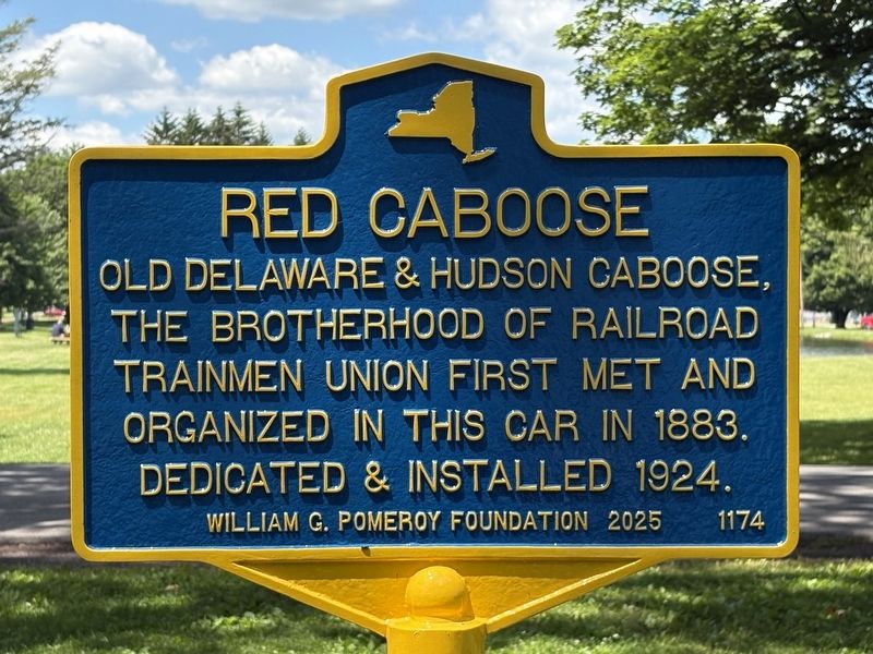 Red Caboose Marker. Click for full size. Red Caboose Marker image. Click for full size.