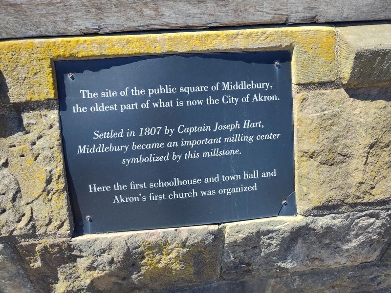 Site of the Public Square of Middlebury Marker image. Click for full size.