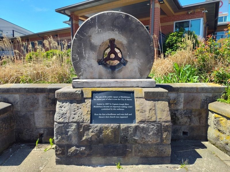 Site of the Public Square of Middlebury Marker image. Click for full size.