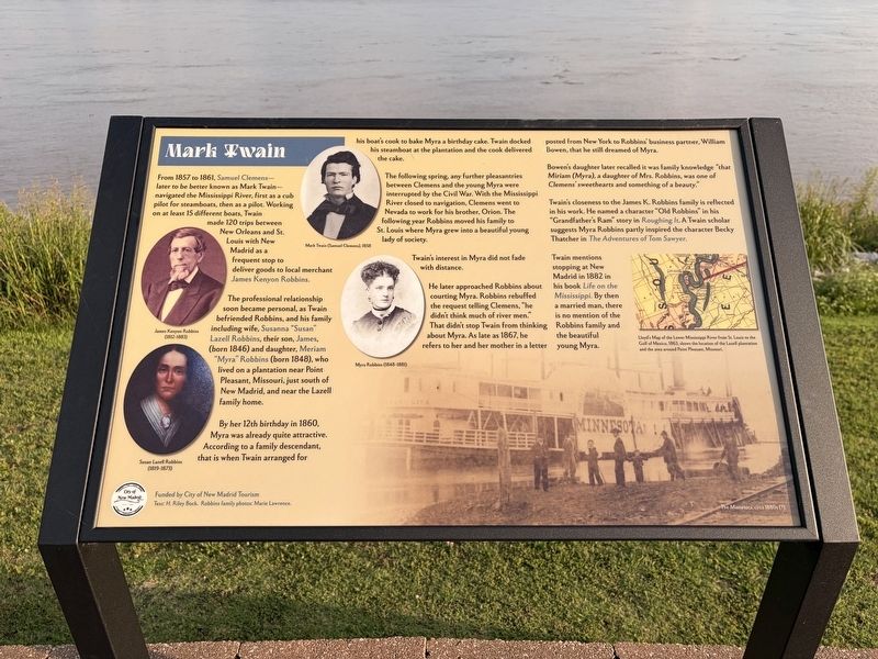 Mark Twain Marker. Click for full size. Mark Twain Marker image. Click for full size.