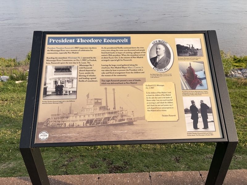 President Theodore Roosevelt Marker. Click for full size. President Theodore Roosevelt Marker image. Click for full size.