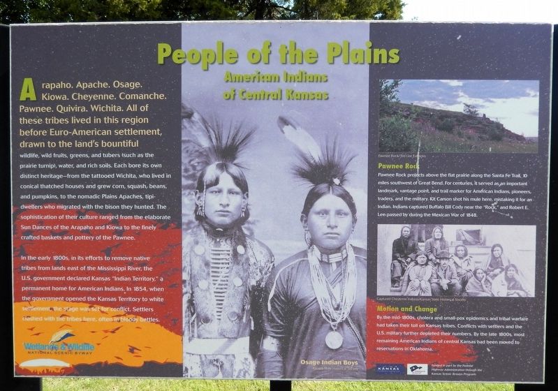 People of the Plains Marker. Click for full size. People of the Plains Marker image. Click for full size.