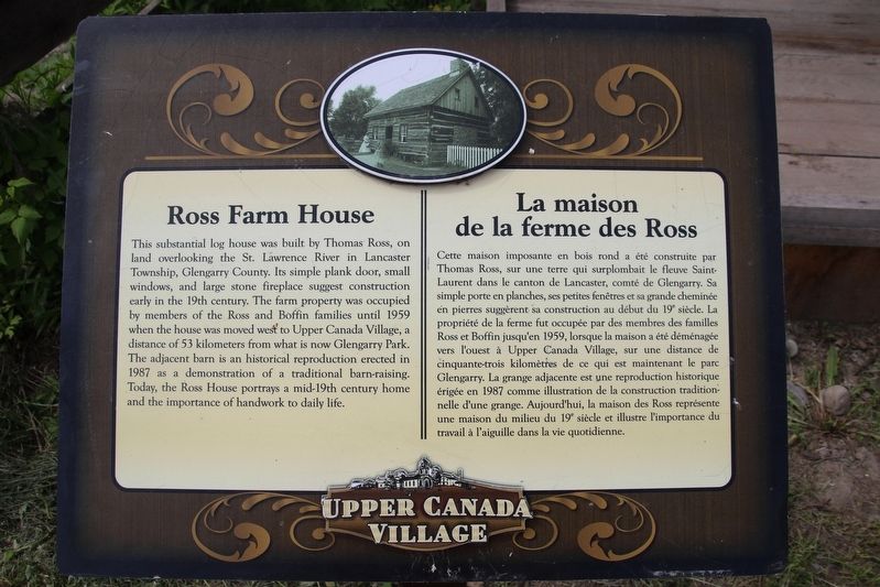 Ross Farm House Marker image. Click for full size.
