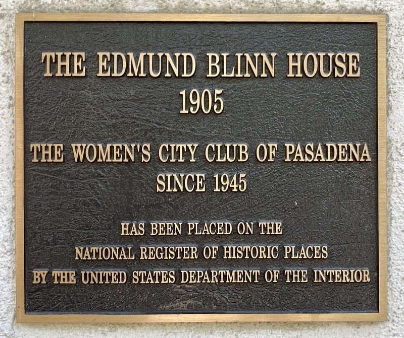 Blinn House Marker image. Click for full size.