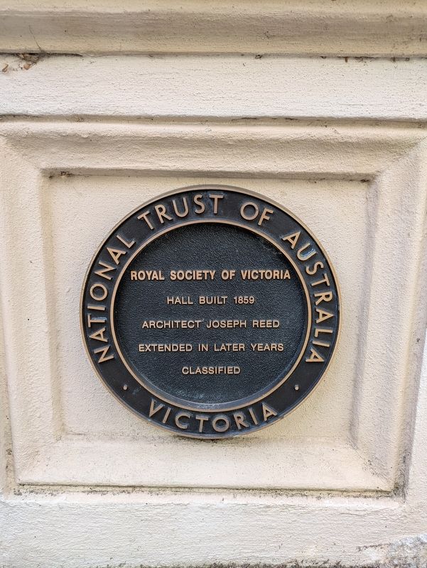 Royal Society of Victoria Marker. Click for full size. Royal Society of Victoria Marker image. Click for full size.