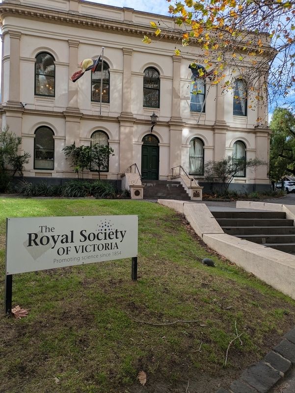 Royal Society of Victoria Marker. Click for full size. Royal Society of Victoria Marker image. Click for full size.