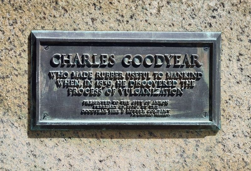 Charles Goodyear Marker. Click for full size. Charles Goodyear Marker image. Click for full size.