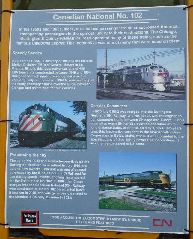 Canadian National 102 Marker image. Click for full size.