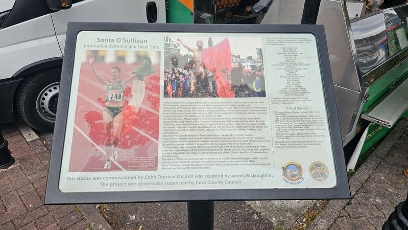Sonia O’Sullivan Marker. Click for full size. Sonia O’Sullivan Marker image. Click for full size.