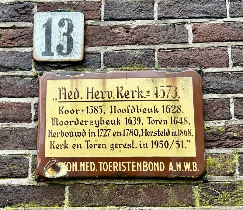 Nederlandse Hervormde Kerk / Dutch Reformed Church Marker. Click for full size. Nederlandse Hervormde Kerk / Dutch Reformed Church Marker image. Click for full size.