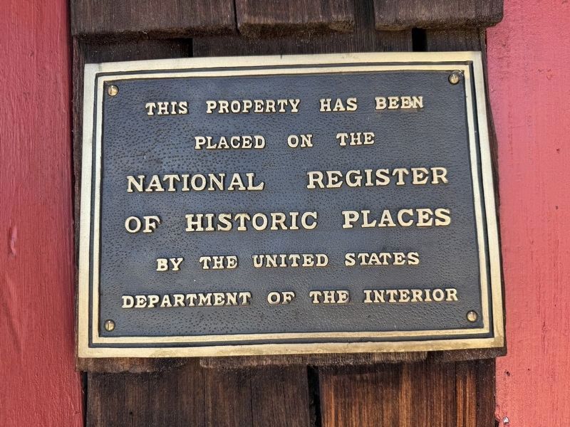 National Register of Historic Places plaque for the building. Click for full size. National Register of Historic Places plaque for the building image. Click for full size.