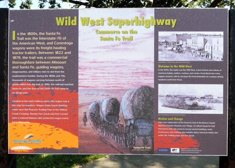 Wild West Superhighway Marker. Click for full size. Wild West Superhighway Marker image. Click for full size.