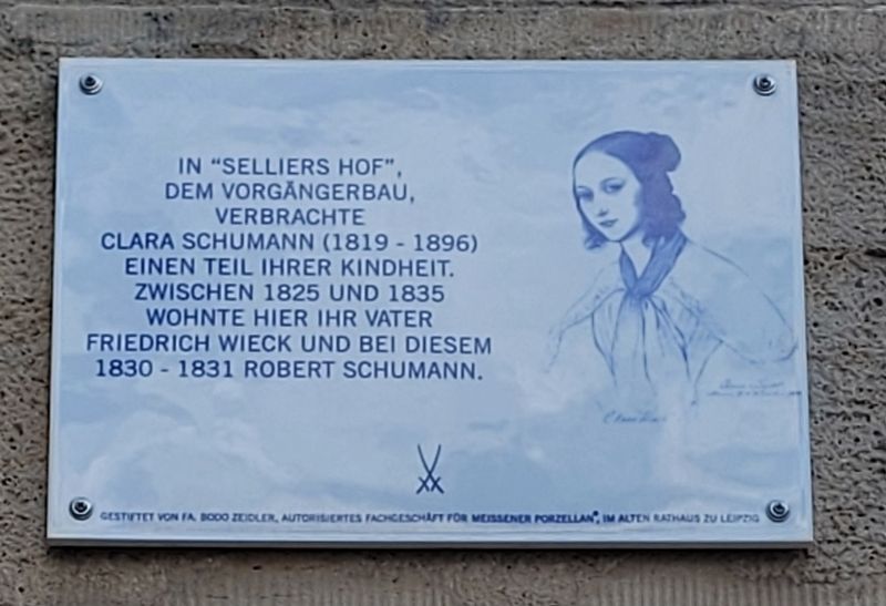 Clara Schumann Marker. Click for full size. Clara Schumann Marker image. Click for full size.
