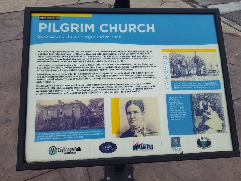 Pilgrim Church Marker image. Click for full size.