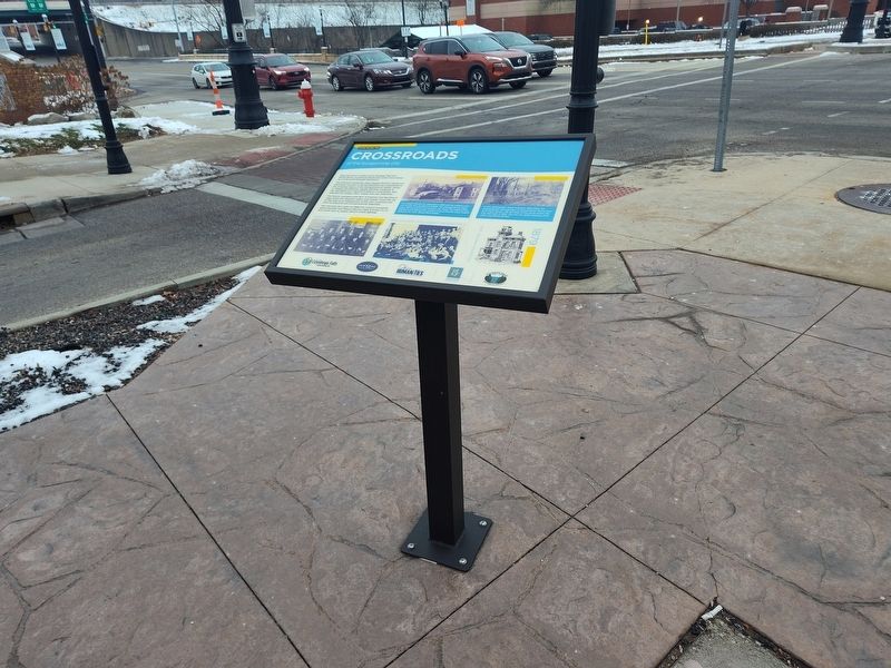 Crossroads Marker. Click for full size. Crossroads Marker image. Click for full size.
