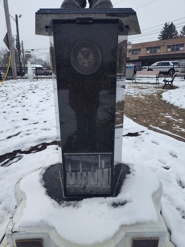 The Cost of Freedom Monument. Click for full size. The Cost of Freedom Monument image. Click for full size.