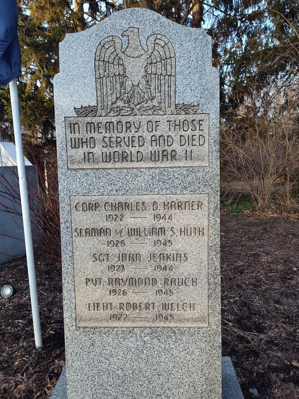 West Richfield World War II Veterans Memorial Marker. Click for full size. West Richfield World War II Veterans Memorial Marker image. Click for full size.