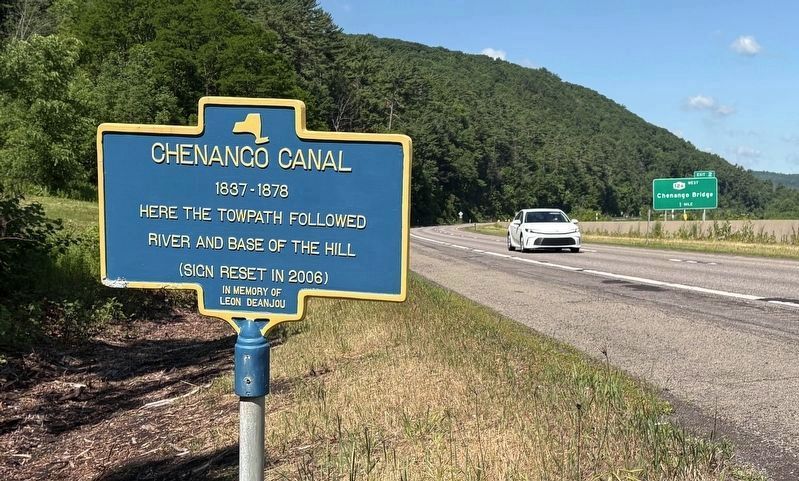 Chenango Canal Marker. Click for full size. Chenango Canal Marker image. Click for full size.