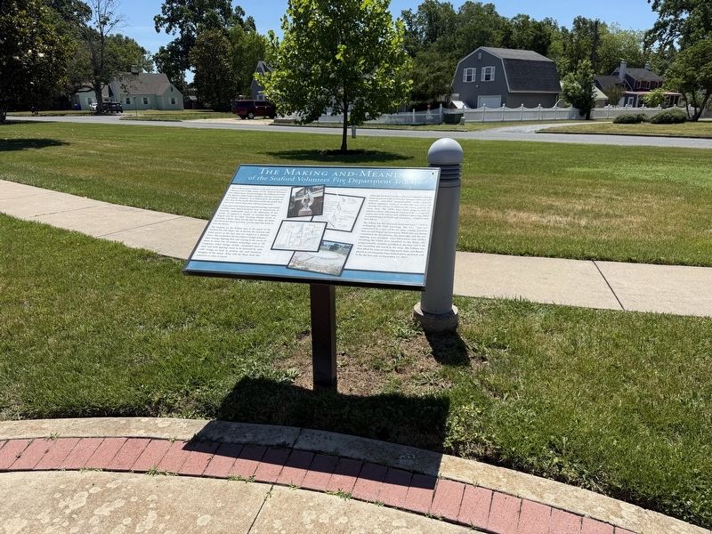 The Making and Meaning of the Seaford Volunteer Fire Department Tribute Marker. Click for full size. The Making and Meaning of the Seaford Volunteer Fire Department Tribute Marker image. Click for full size.
