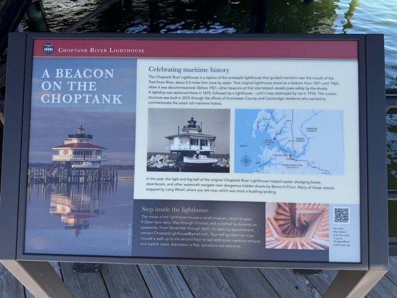 A Beacon on the Choptank Marker image. Click for full size.
