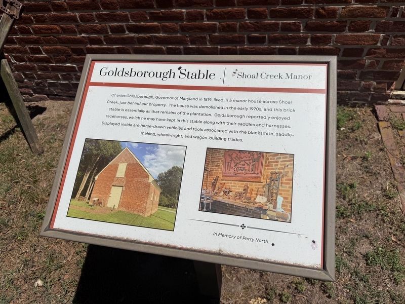 Goldsborough Stable Marker. Click for full size. Goldsborough Stable Marker image. Click for full size.