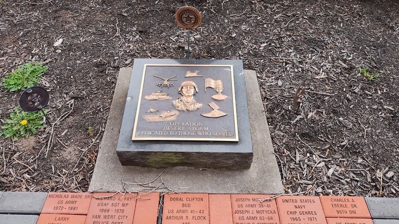 Operation Desert Storm Veterans Memorial. Click for full size. Operation Desert Storm Veterans Memorial image. Click for full size.