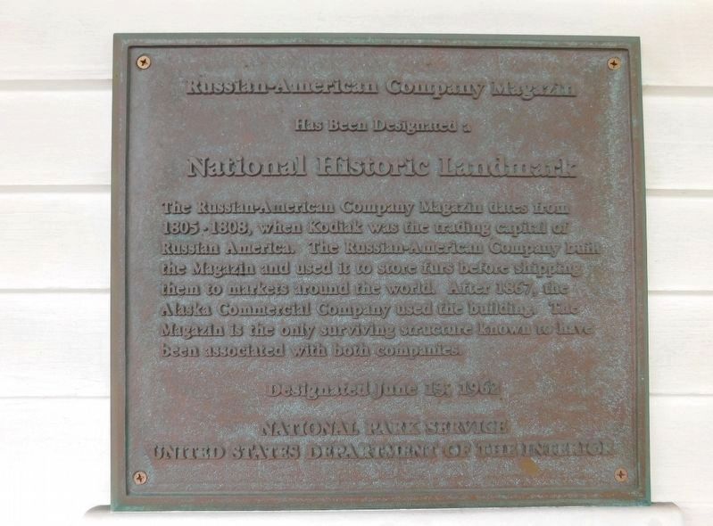 Russian-American Company Magazin Marker image. Click for full size.