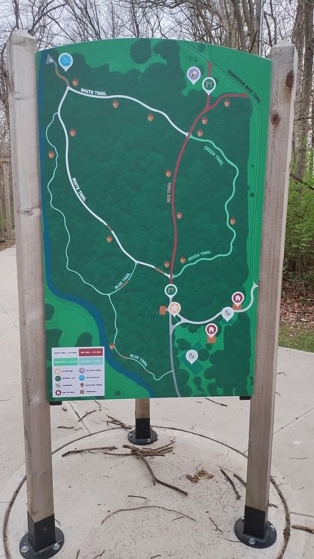 Hiestand Woods Park And Preserve Est. 1945 Marker. Click for full size. Hiestand Woods Park And Preserve Est. 1945 Marker image. Click for full size.