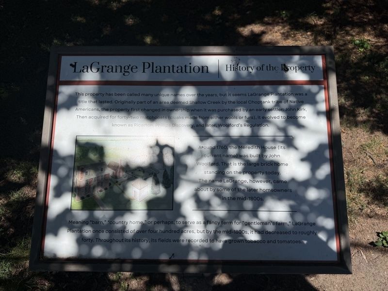 LaGrange Plantation Marker. Click for full size. LaGrange Plantation Marker image. Click for full size.