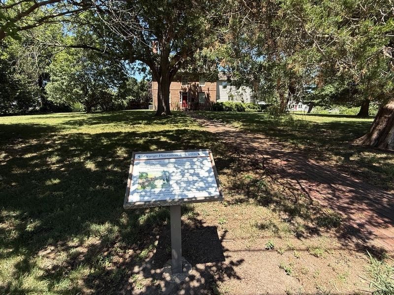 LaGrange Plantation Marker with the Meredith House visible in the background. Click for full size. LaGrange Plantation Marker with the Meredith House visible in the background image. Click for full size.