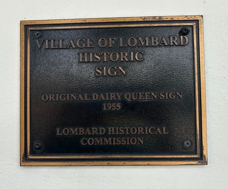 Original Dairy Queen Sign Marker image. Click for full size.