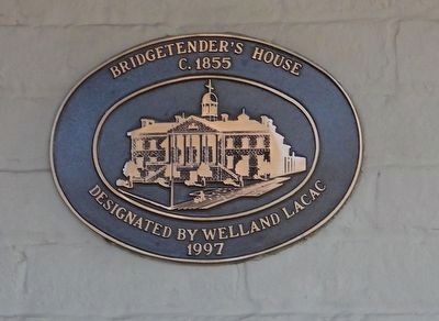 Bridgetender's House C.1855 - Marker. Click for full size. Bridgetender's House C.1855 - Marker image. Click for full size.
