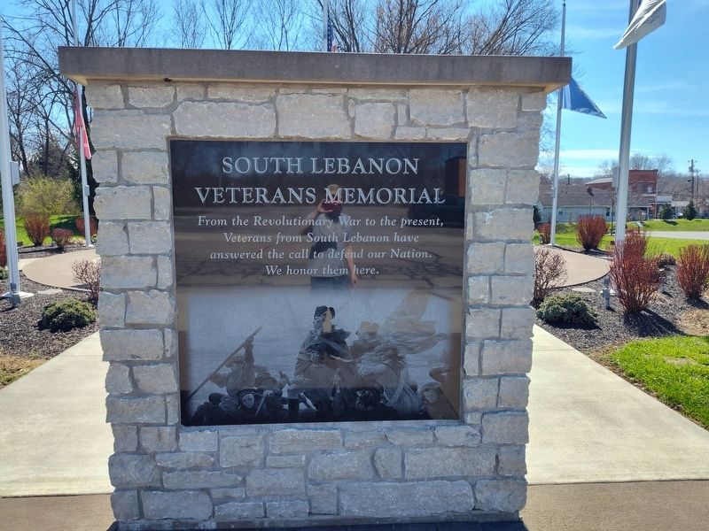 South Lebanon Veterans Memorial Marker. Click for full size. South Lebanon Veterans Memorial Marker image. Click for full size.