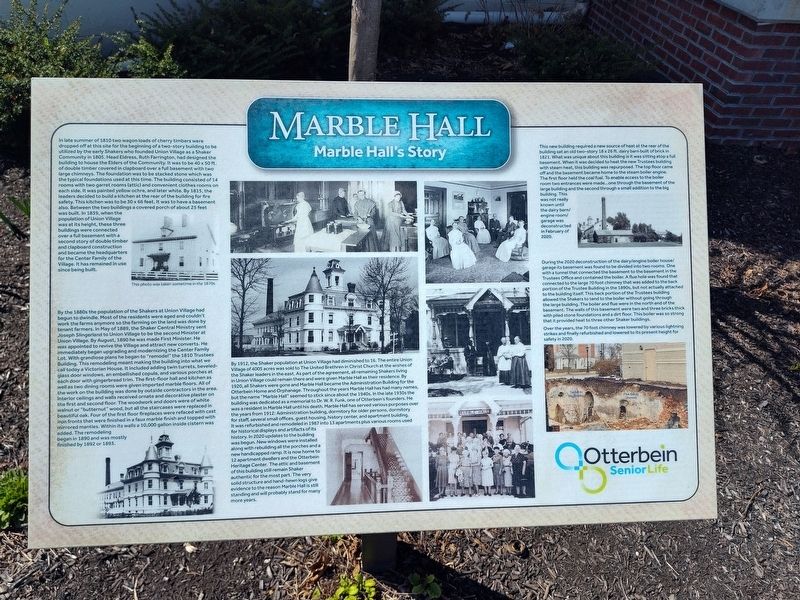Marble Hall Marker. Click for full size. Marble Hall Marker image. Click for full size.