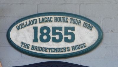 1855 The Bridgetender's House - Marker image. Click for full size.
