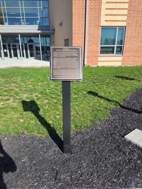 Carlisle School Buildings Memorial. Click for full size. Carlisle School Buildings Memorial image. Click for full size.