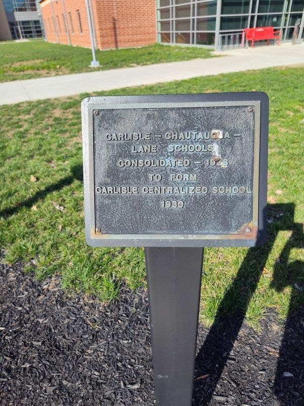 Carlisle Centralized School Marker image. Click for full size.