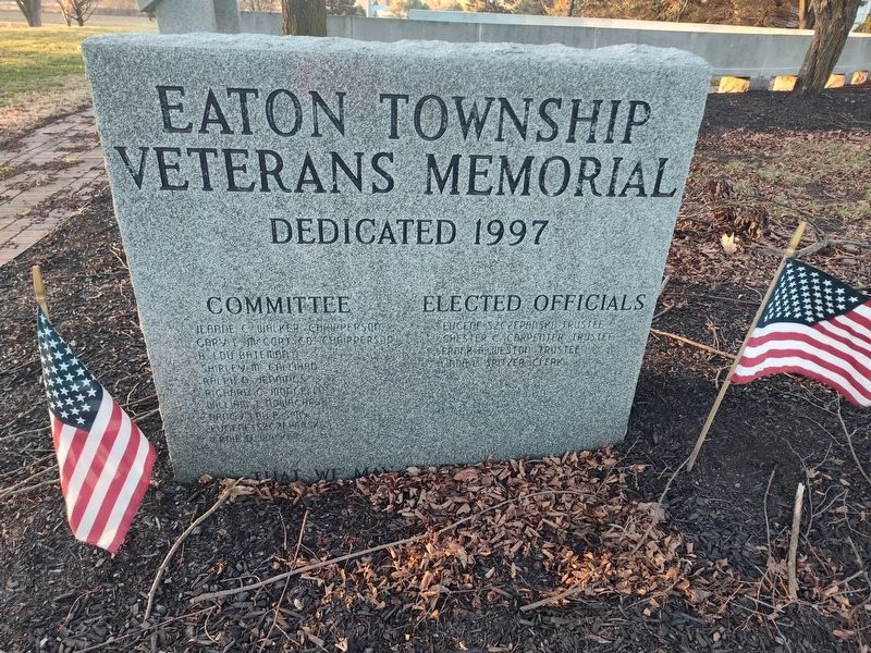 Eaton Township Veterans Memorial. Click for full size. Eaton Township Veterans Memorial image. Click for full size.