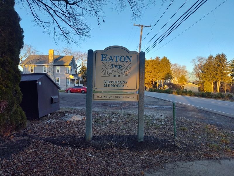 Eaton Township Veterans Memorial. Click for full size. Eaton Township Veterans Memorial image. Click for full size.