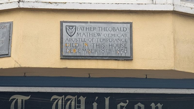 Father Theobald Mathew Marker, Side One image. Click for full size.
