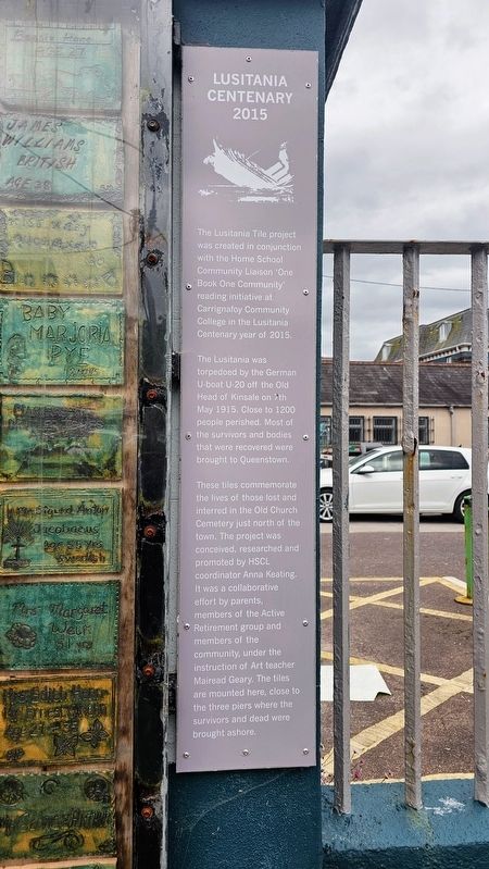 Lusitania Centenary 2015 Marker. Click for full size. Lusitania Centenary 2015 Marker image. Click for full size.
