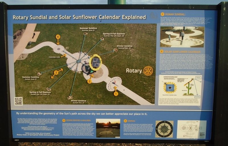 Rotary Centennial Sundial Garden Marker. Click for full size. Rotary Centennial Sundial Garden Marker image. Click for full size.