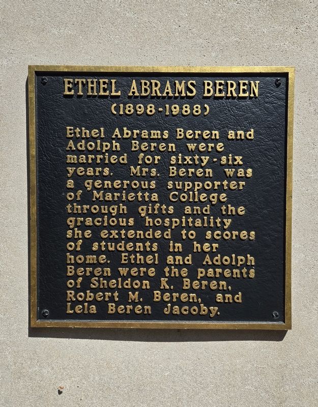Beren Memorial Plaza Marker. Click for full size. Beren Memorial Plaza Marker image. Click for full size.